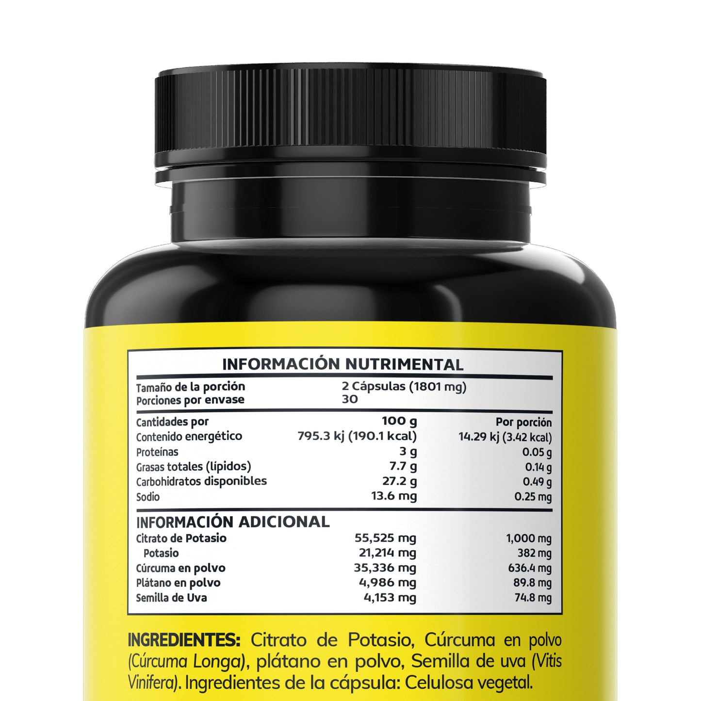 Citrato de potasio 60 Caps