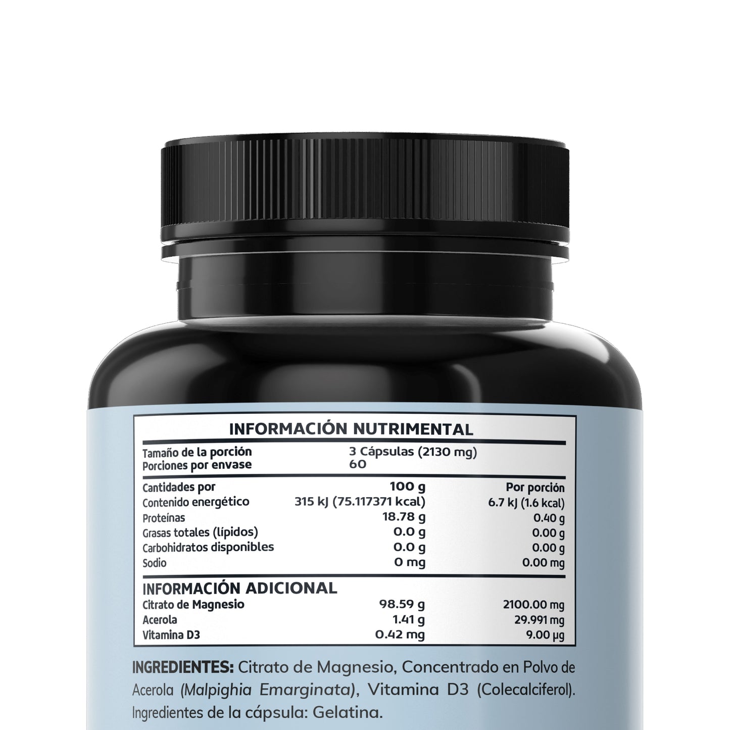 Citrato de magnesio 180 caps