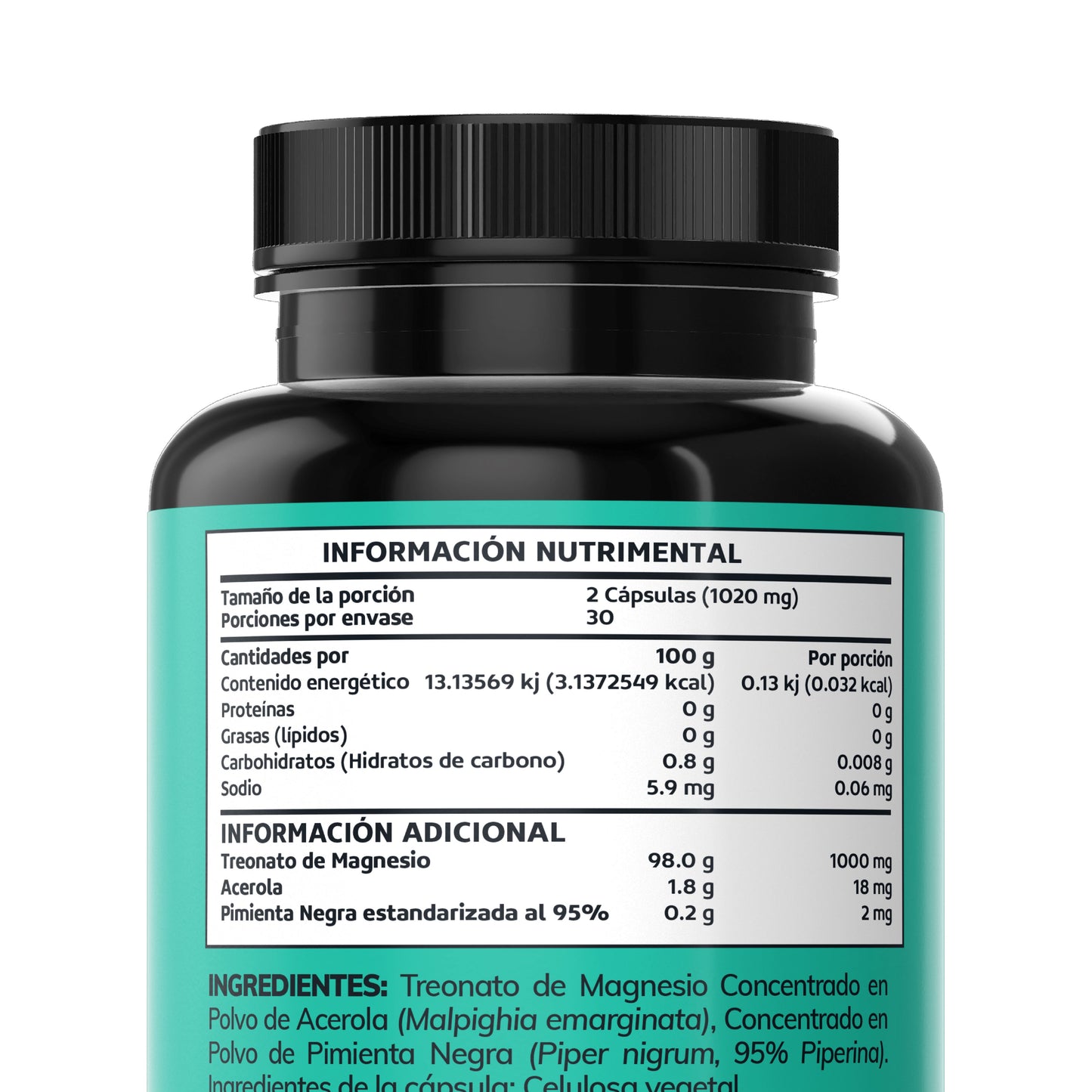 T- MAG Treonato de Magnesio 60 caps