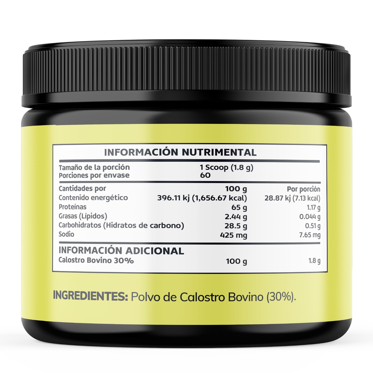 Calostrum Bovine 1800MG - 108g