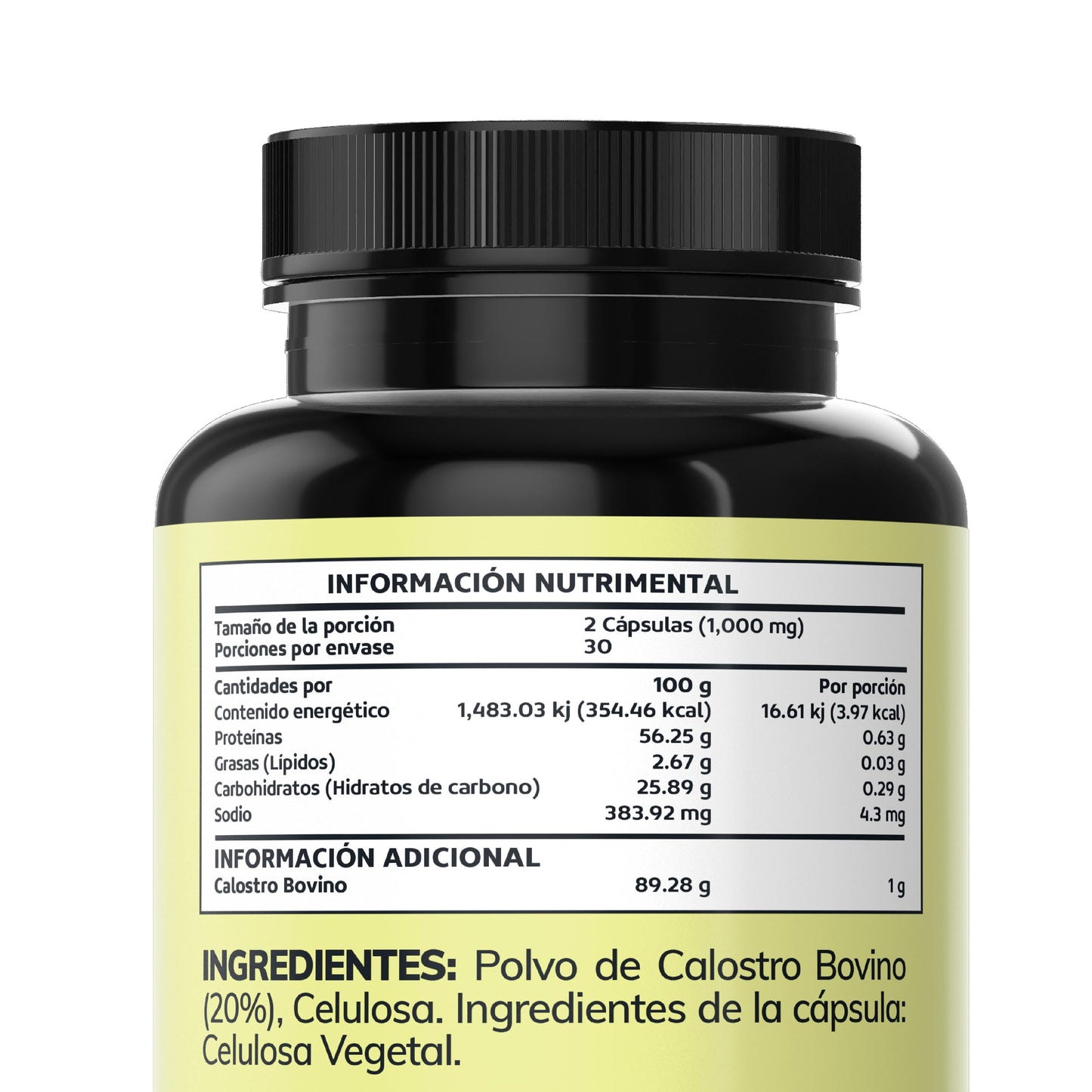 Calostrum Bovine 1000mg 60 Caps