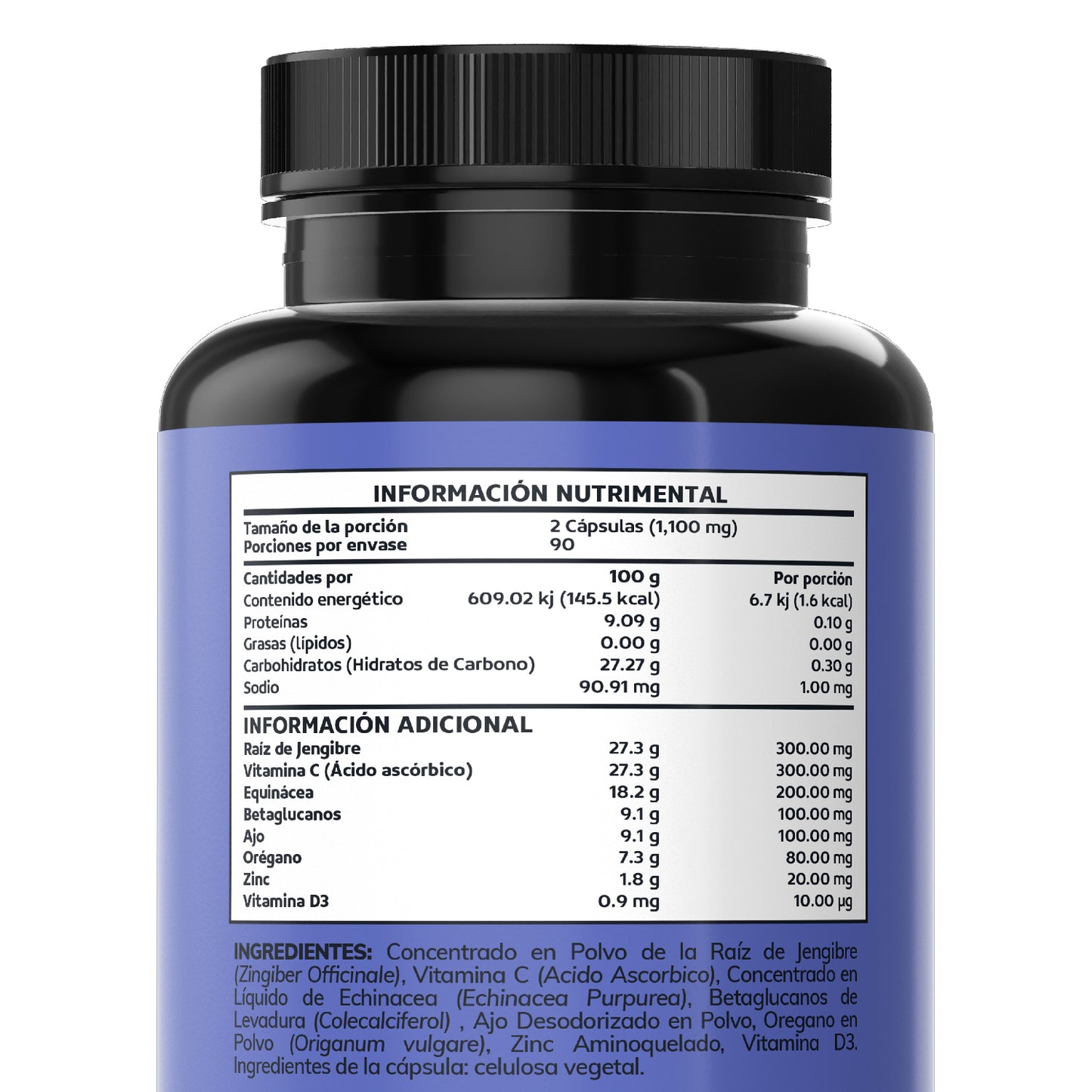 Daily Essentials | Con vitamina C + Betaglucanos - 60 cápsulas