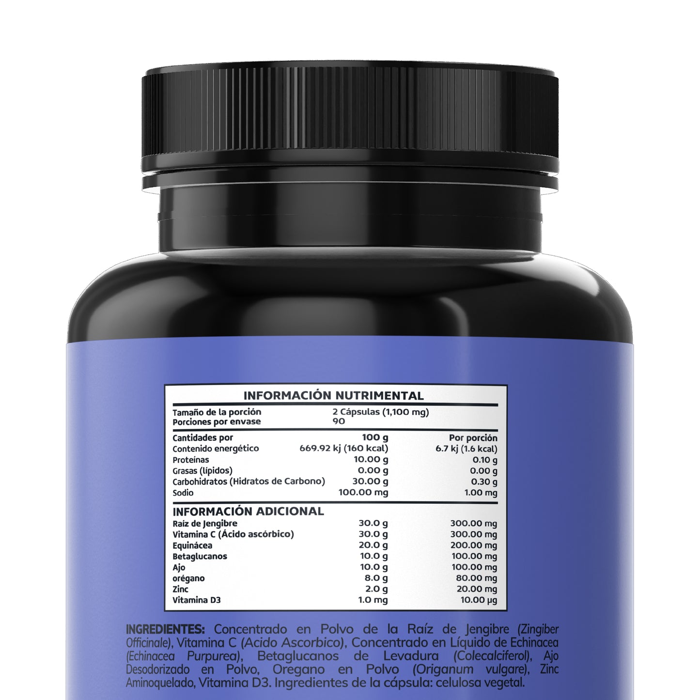 Daily Essentials | Con vitamina C + Betaglucanos - 180 cápsulas