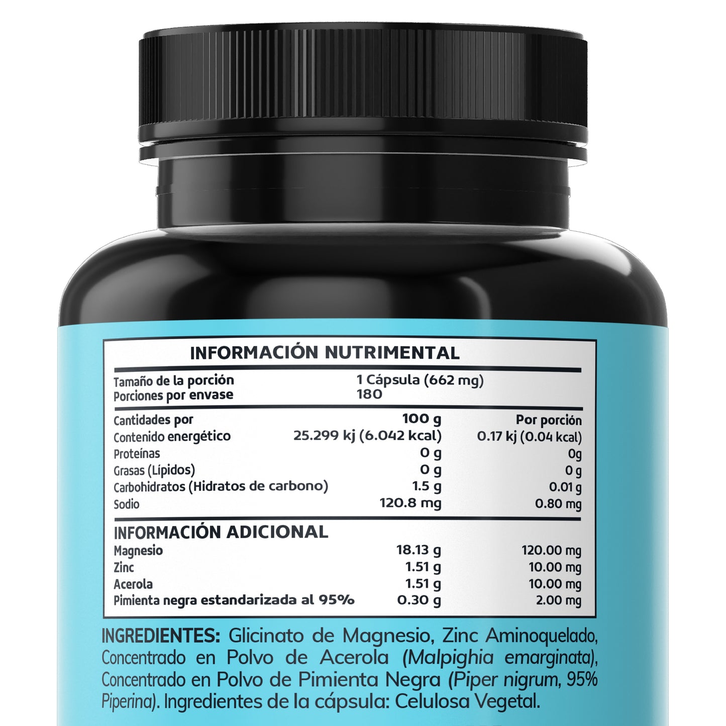 ZMA | Zinc Magnesio Acerola 180 caps