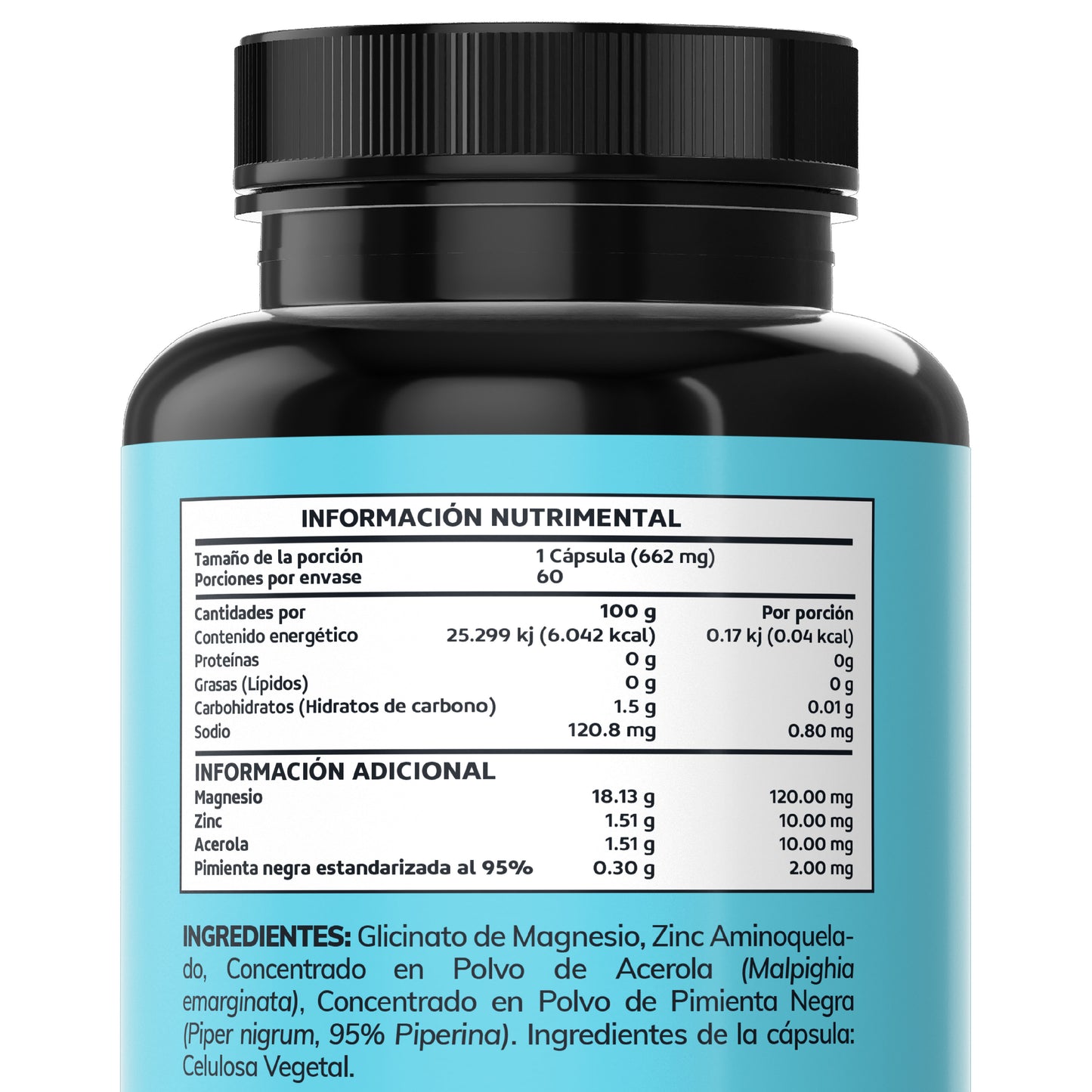ZMA | Zinc Magnesio Acerola 60 caps