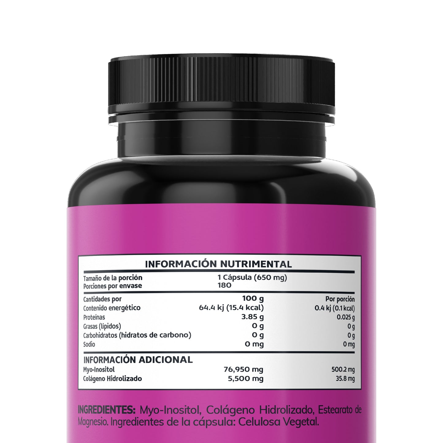 Myo Inositol - 180 Cápsulas