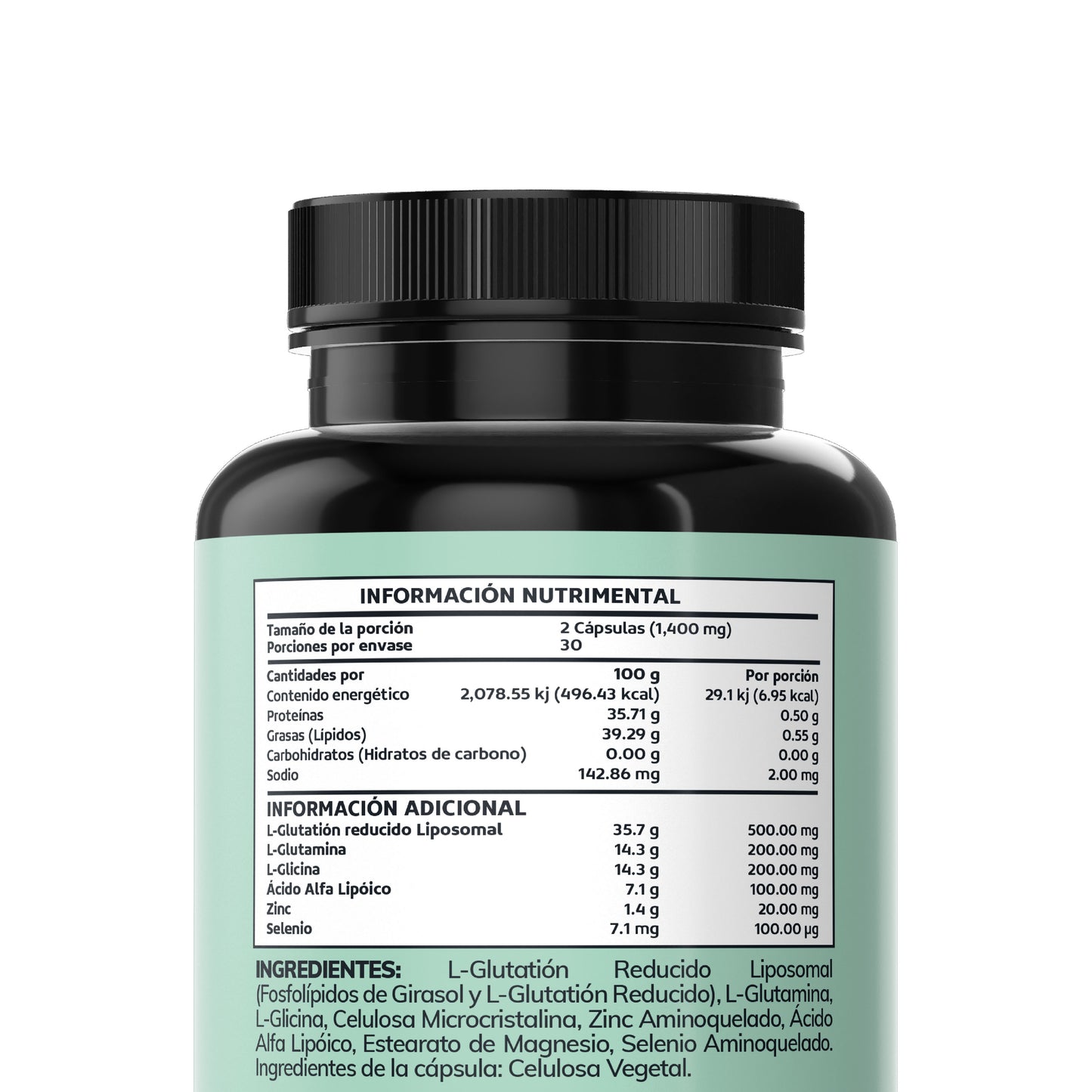 Glutatión liposomal premium | 60 cápsulas