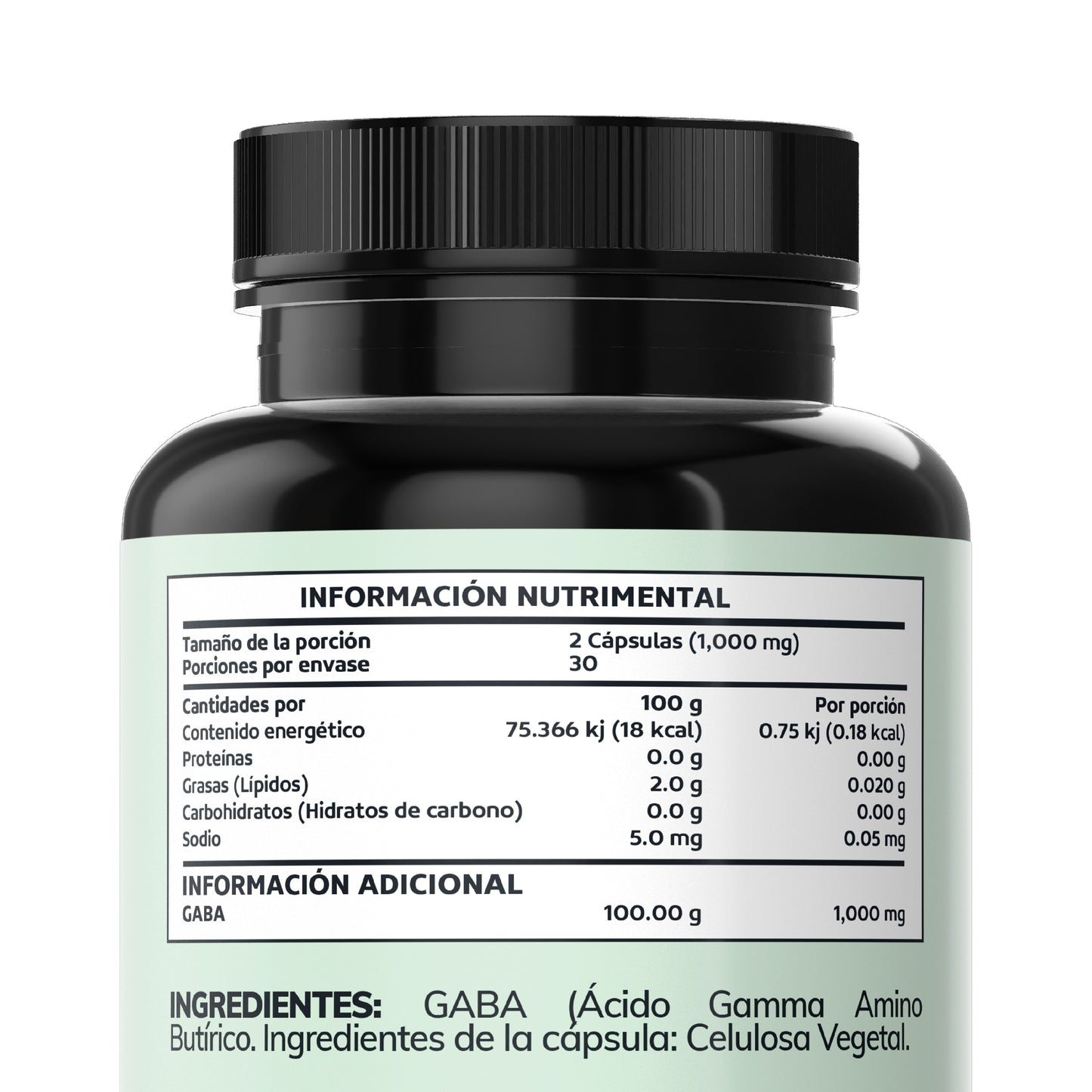 GABA 1000mg | 60 Cápsulas