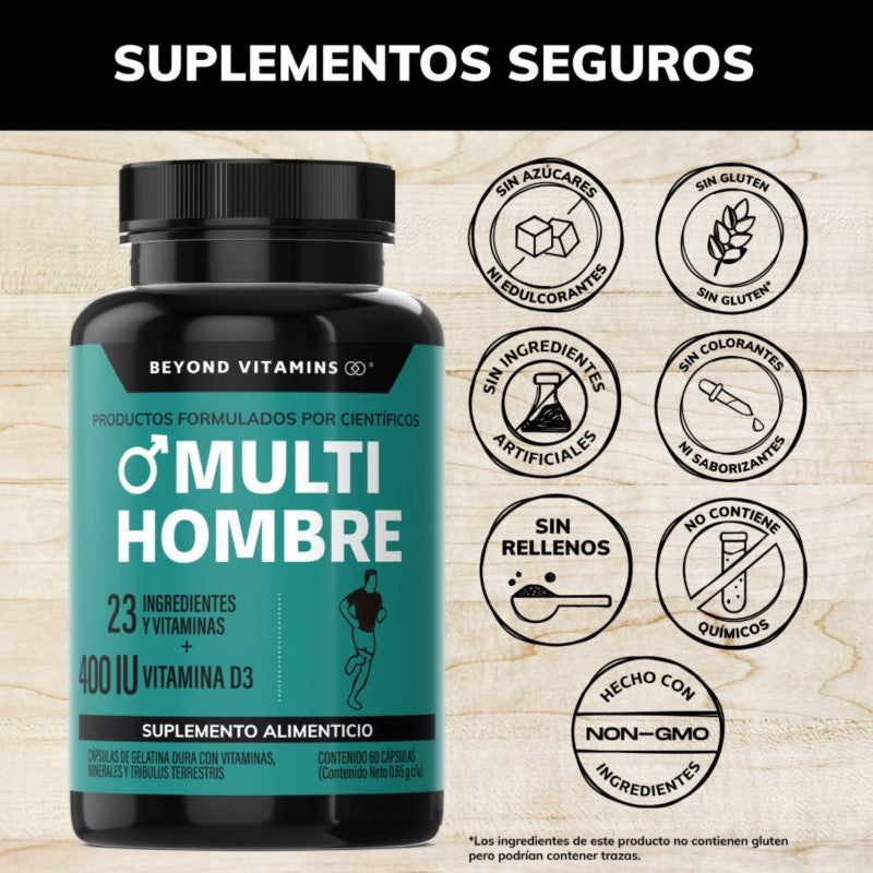 Multi hombre 60 caps