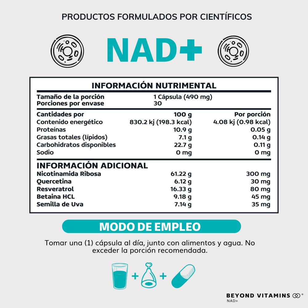 NAD+ | 30 Cápsulas