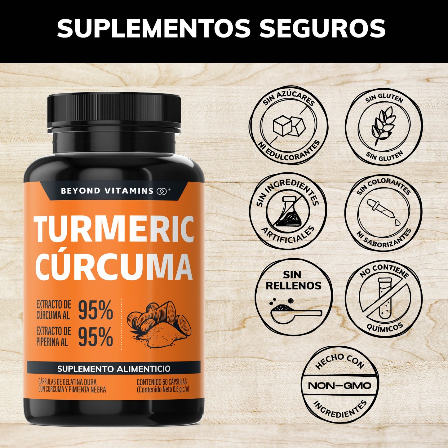 Turmeric Cúrcuma 60 caps