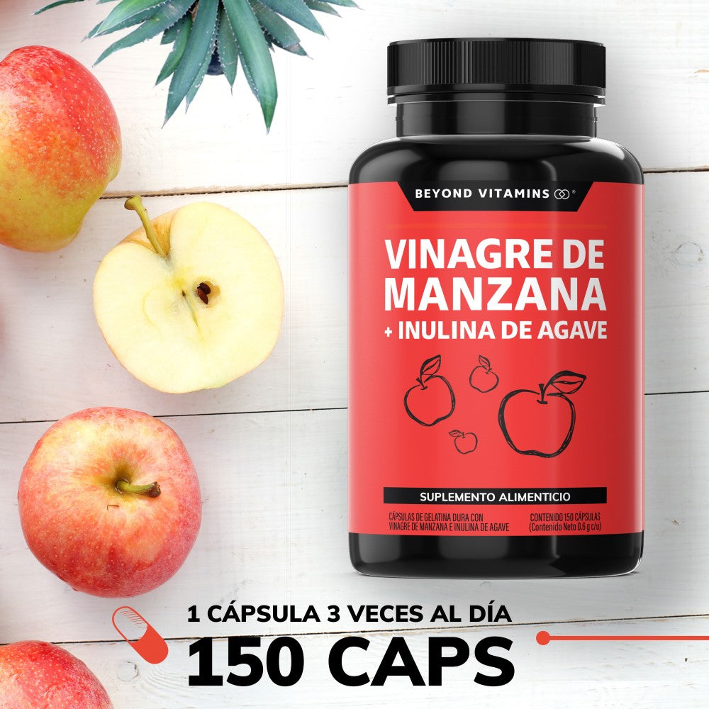 Vinagre de Manzana + Inulina de Agave 150 caps