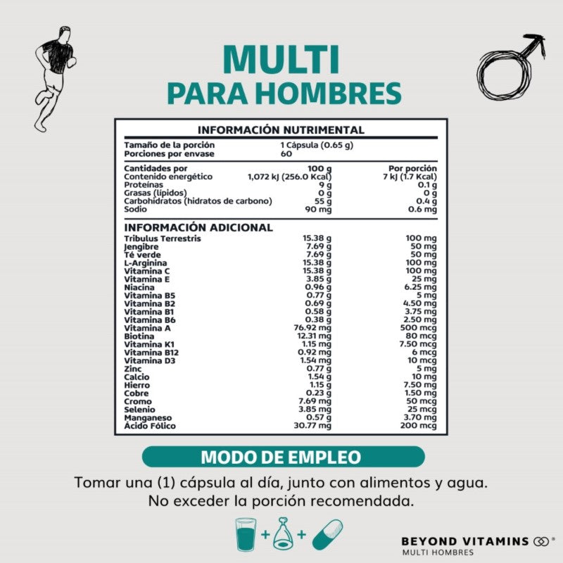 Multi hombre 60 caps