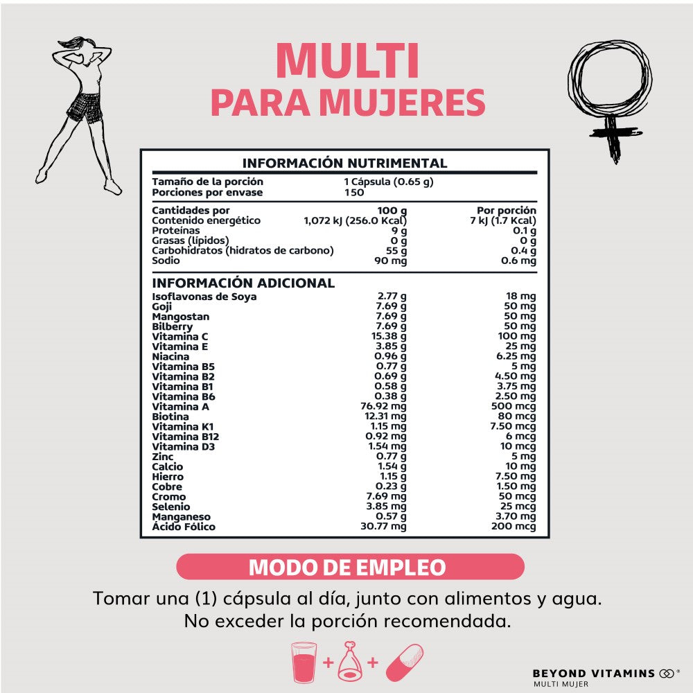 Multi mujer 150 caps