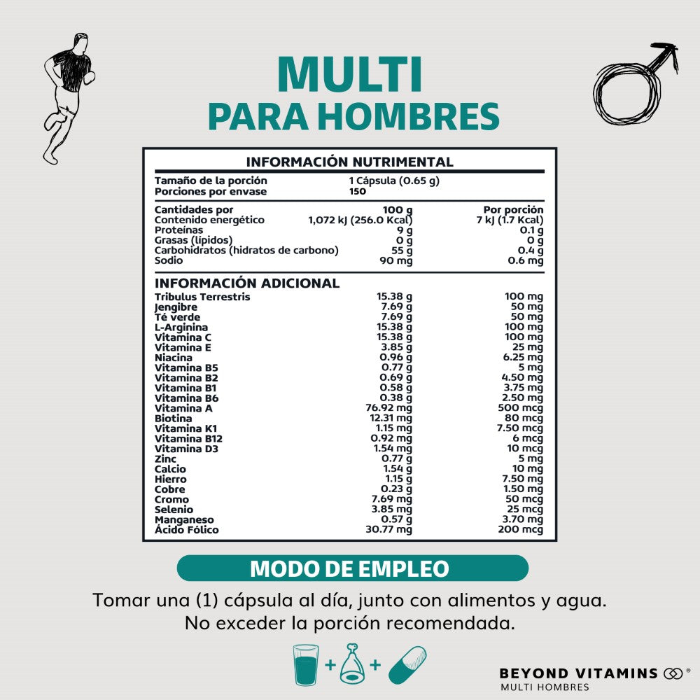 Multi hombre 60 caps