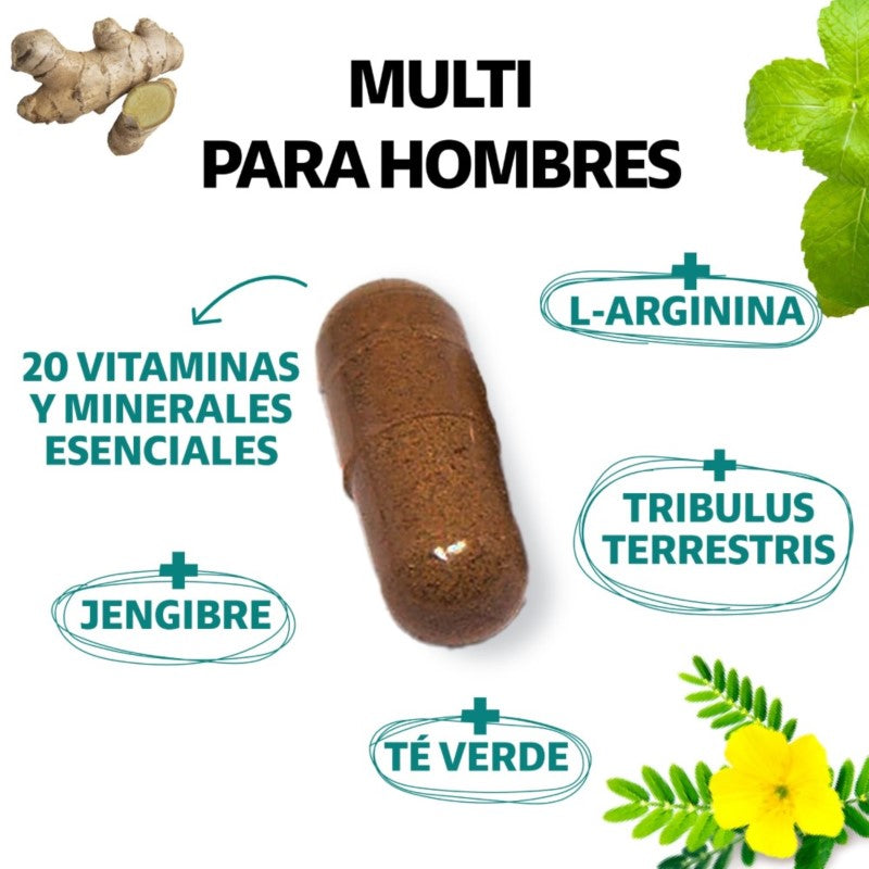 Multi hombre 60 caps