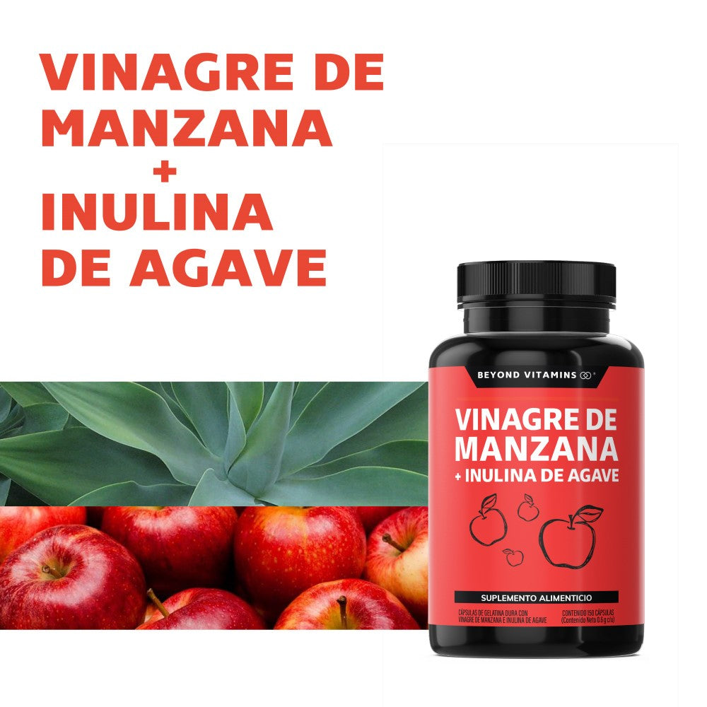 Vinagre de Manzana + Inulina de Agave 150 caps