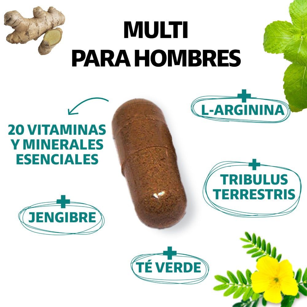 Multi hombre 60 caps