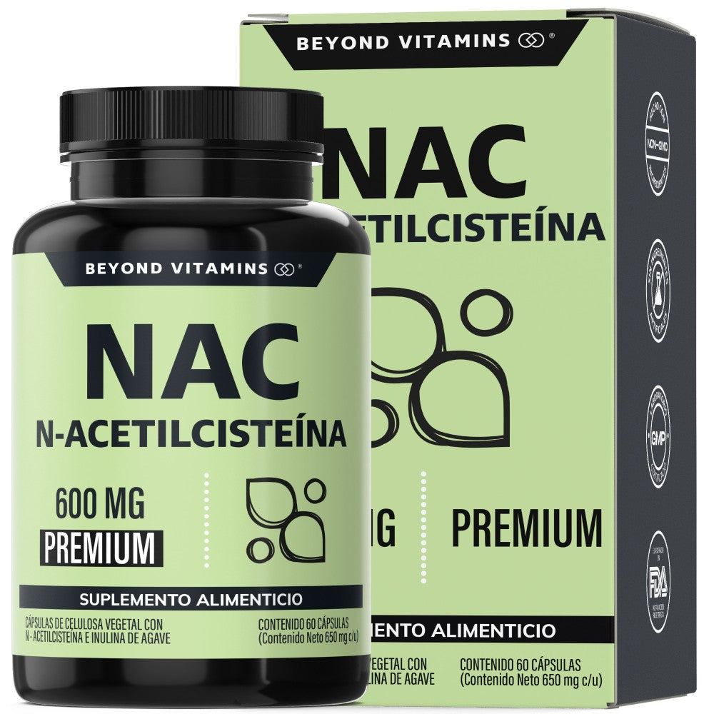 NAC | N -Acetilcisteína 600MG - 60 Cápsulas