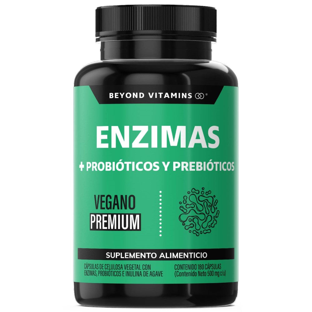Enzimas + probióticos Y prebióticos 180 Caps
