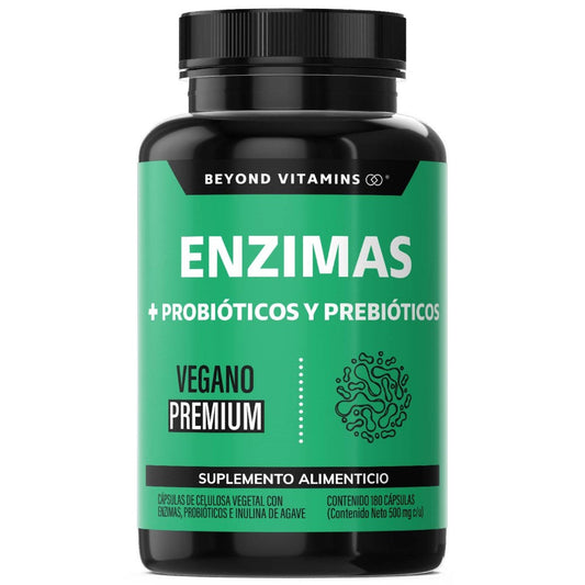Enzimas + probióticos Y prebióticos 180 Caps