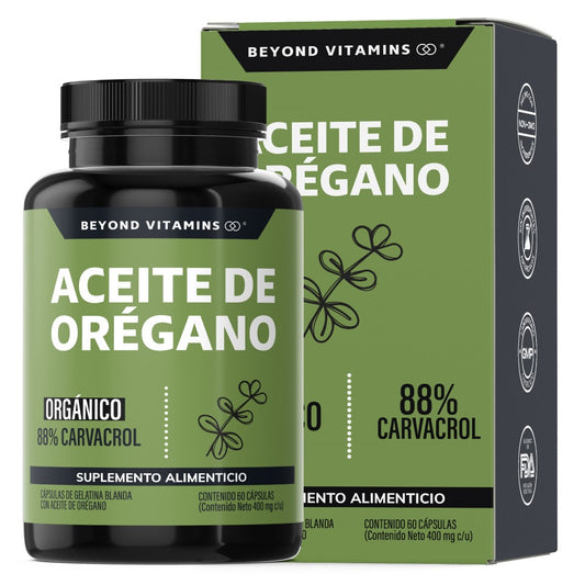 Aceite de Orégano | Orgánico - 88% Carvacrol 60 caps