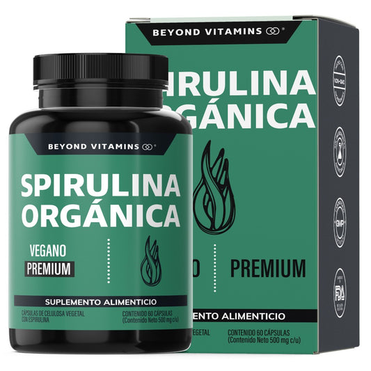 Spirulina Orgánica - 60 Cápsulas