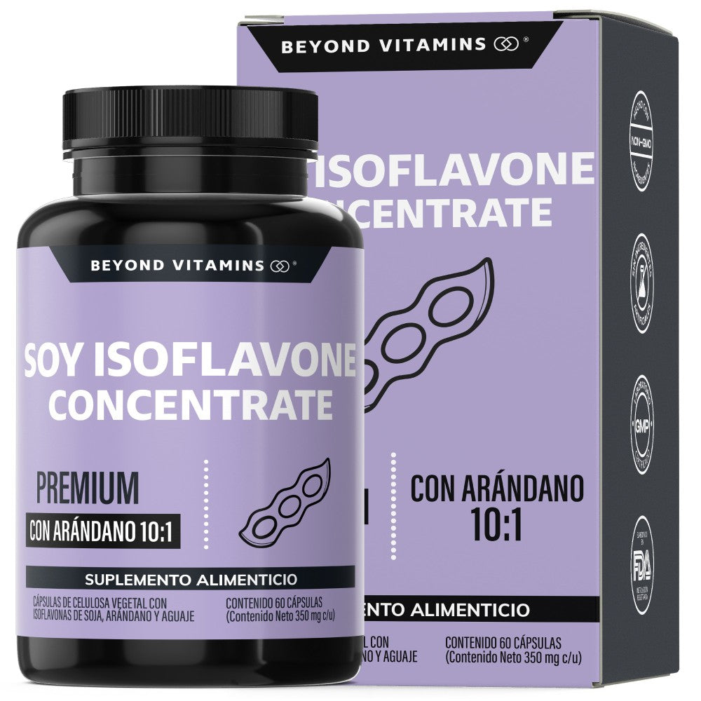 SOY Isofavlone Concentrate | PREMIUM | Con Arándano 10:1 - 60 Cápsulas