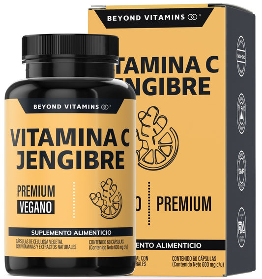 Vitamina C Jengibre 60 caps
