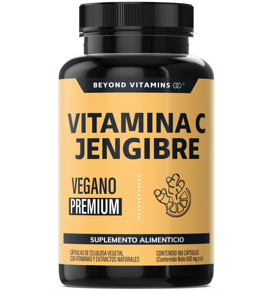 Vitamina C Jengibre 180 caps