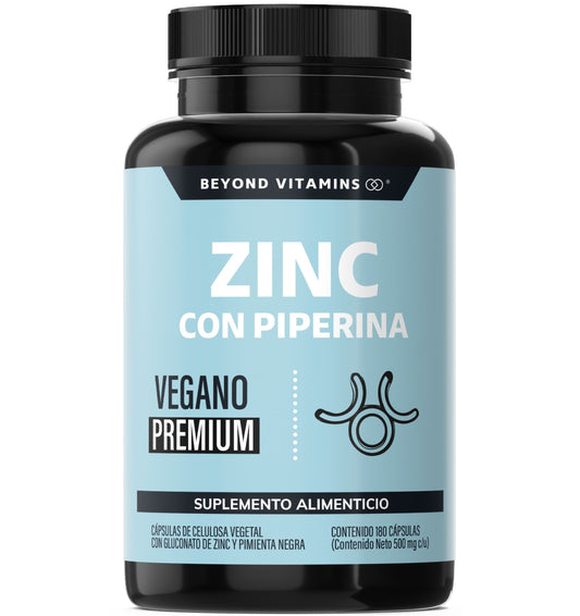 Zinc con Piperina 180 caps