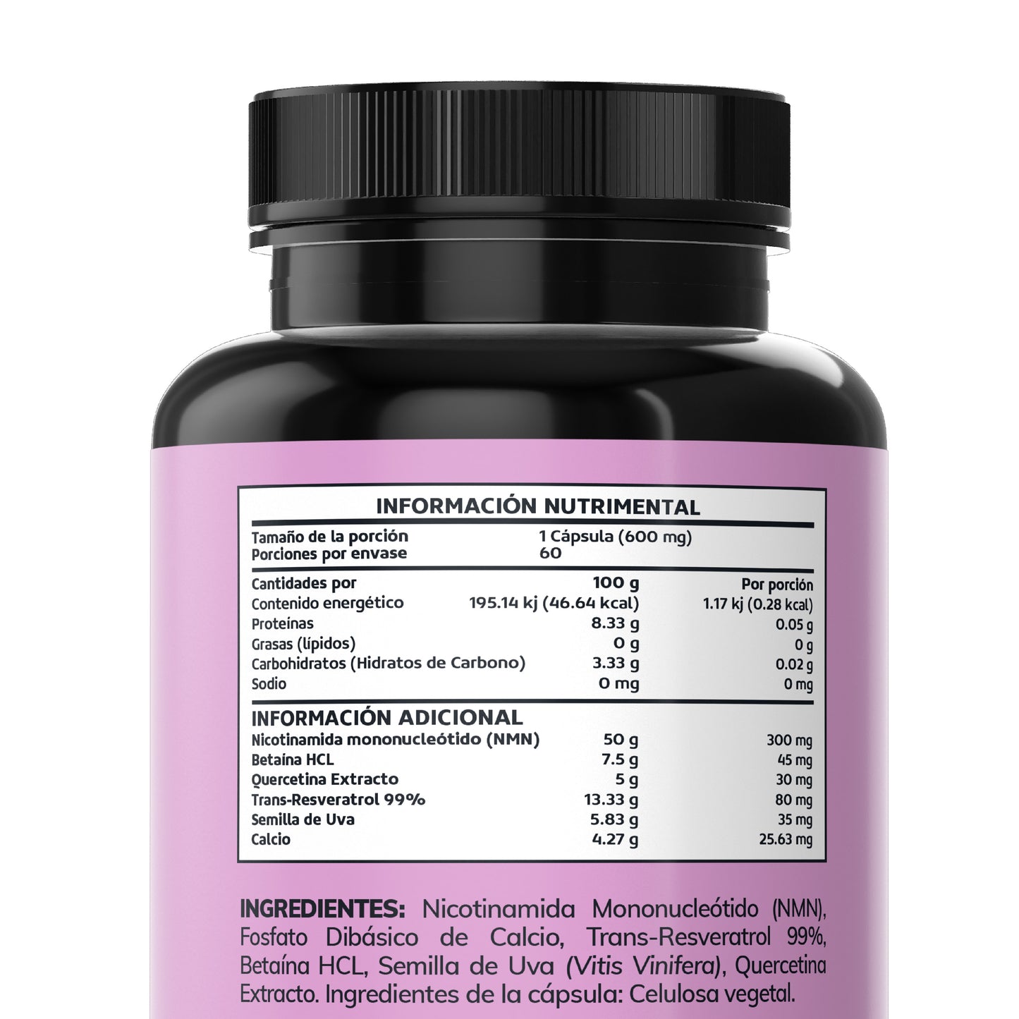 NMN Resveratrol - 60 cápsulas