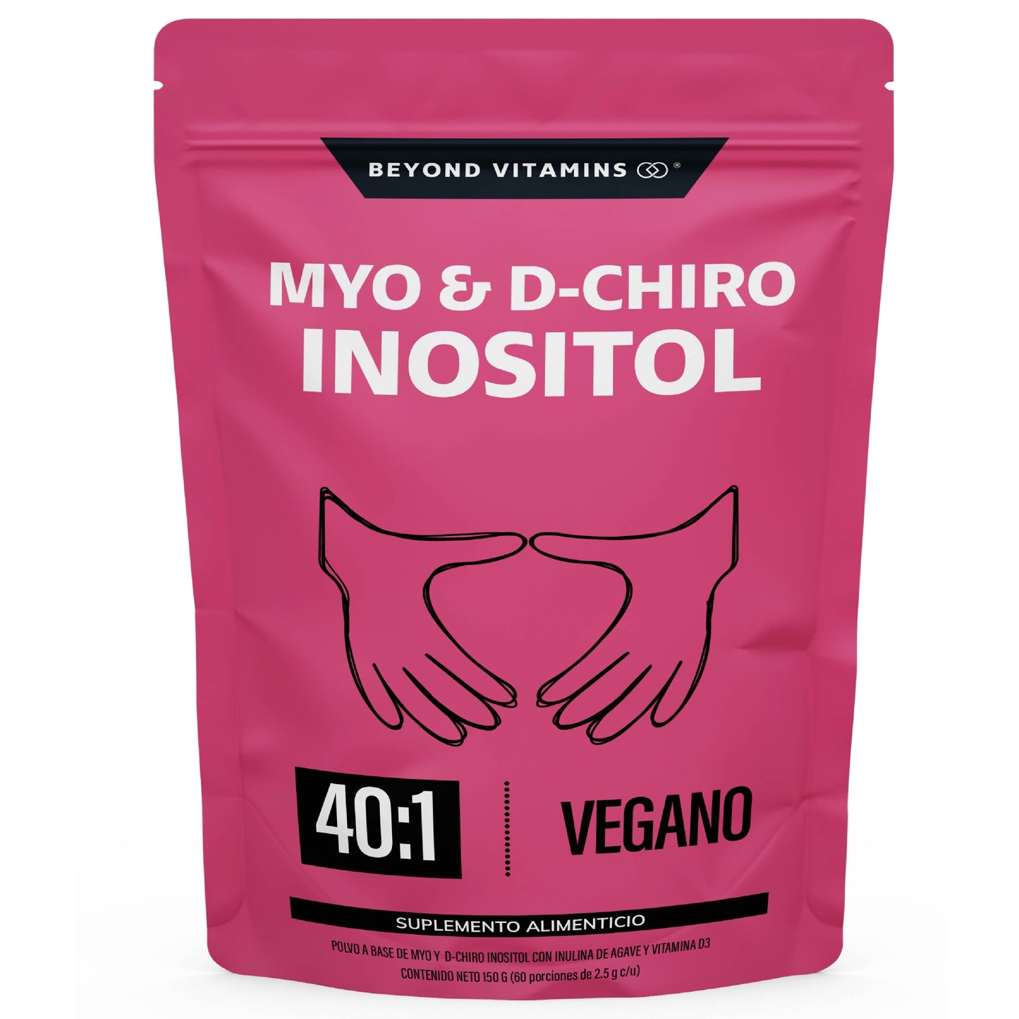 Myo y D-Chiro Inositol en polvo - 150 g