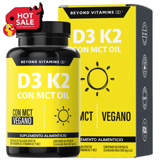 Vitamina D3, Vitamina K2 con MCT OIL