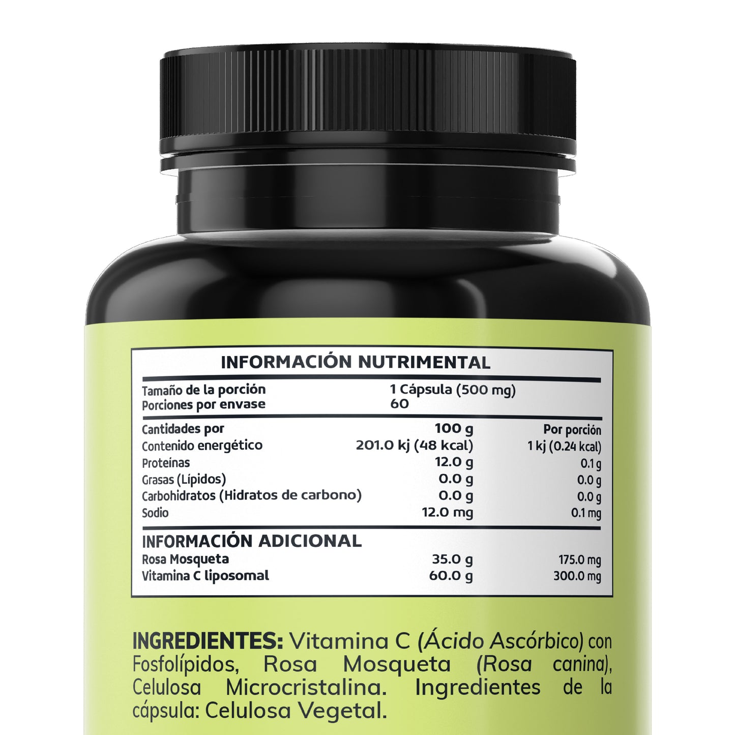 Vitamina C Liposomal + Rosa Mosqueta - 60 Cápsulas