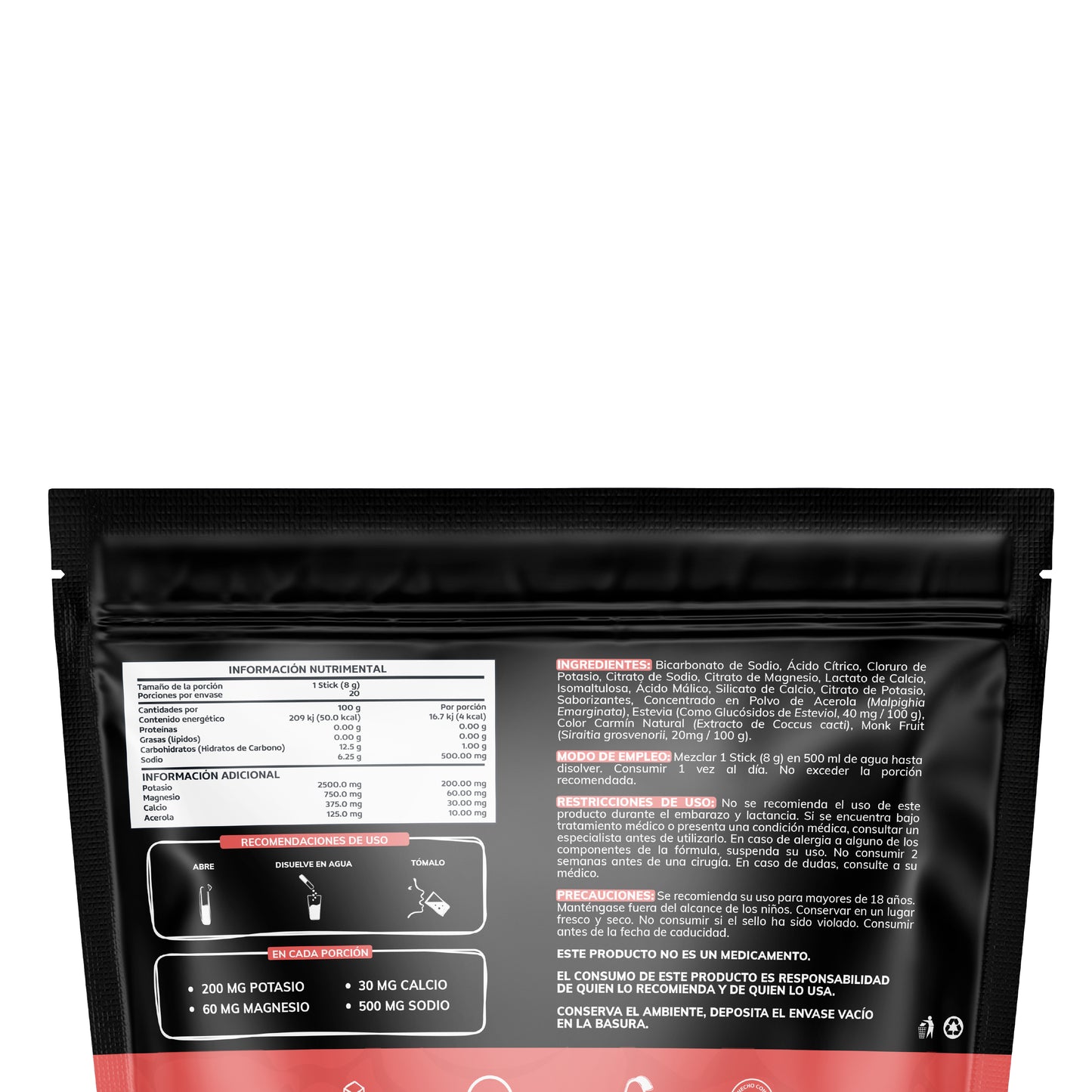 Electro Mix | Efervescente - 20 Sticks - Sabor Sandia