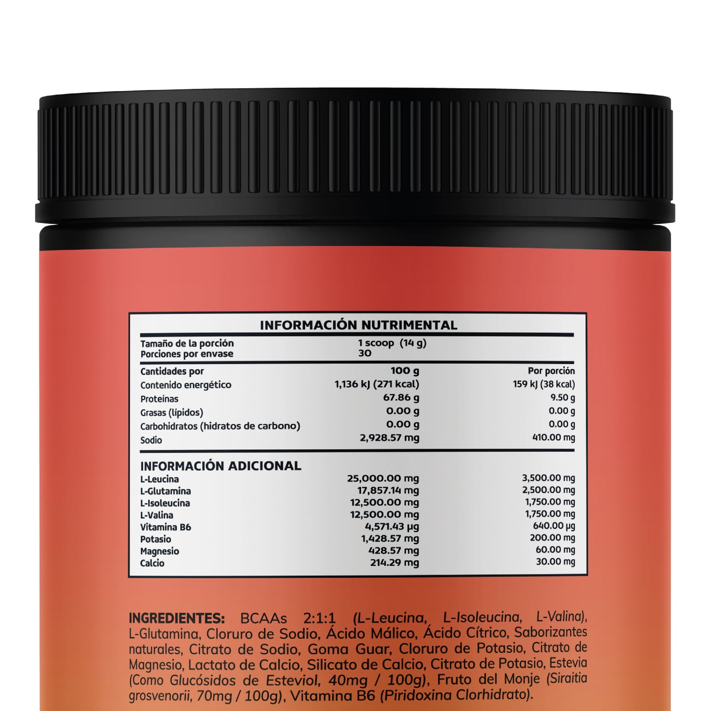 Beyond Vitamins BCAA + Glutamina + Electrolitos | 7g Aminoácidos BCAA 2:1:1 + 2.5g L-Glutamina en Polvo | Con Magnesio, Potasio, Calcio y Vitamina B6 | Sabor Sandía-Limón | 30 Servicios