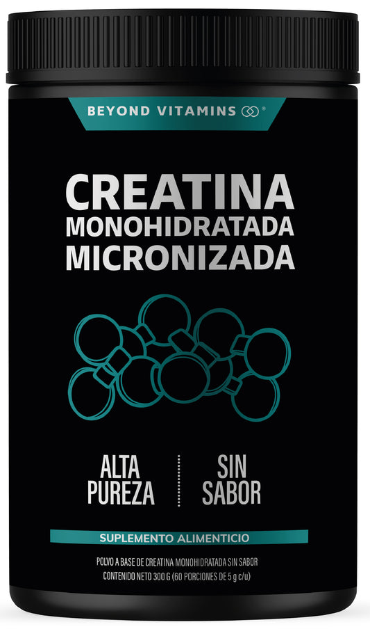 Creatina Monohidratada Micronizada en Polvo | 100% Alta Pureza Certificada - Pre Entreno (300 gr)