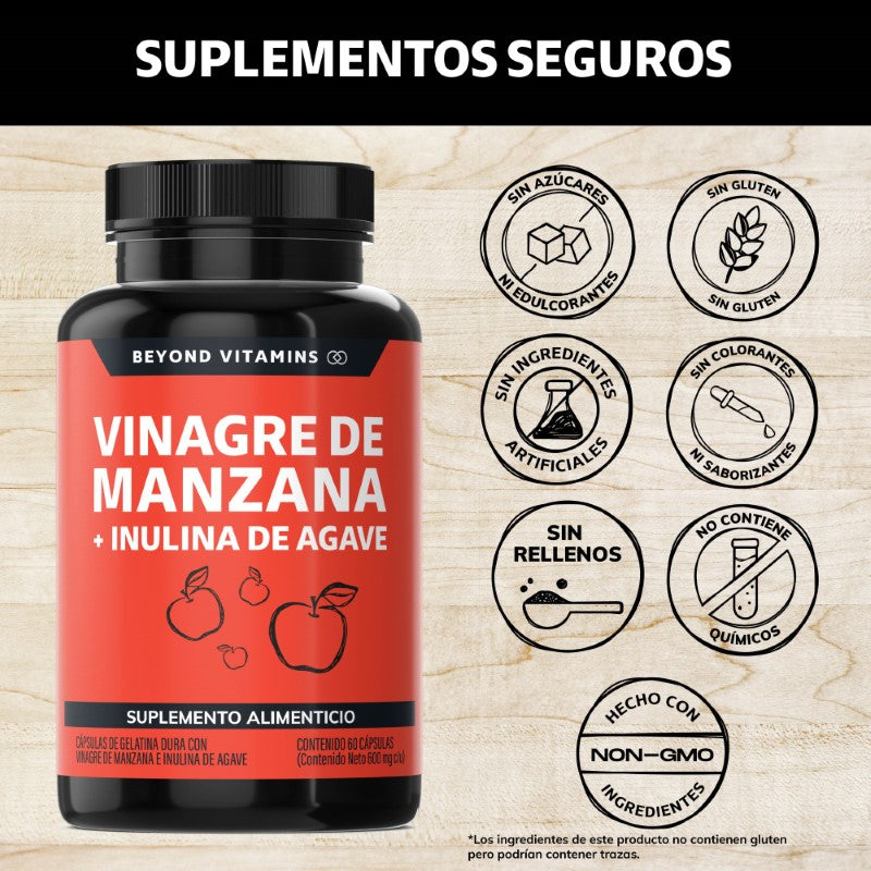 Vinagre de Manzana + Inulina de Agave