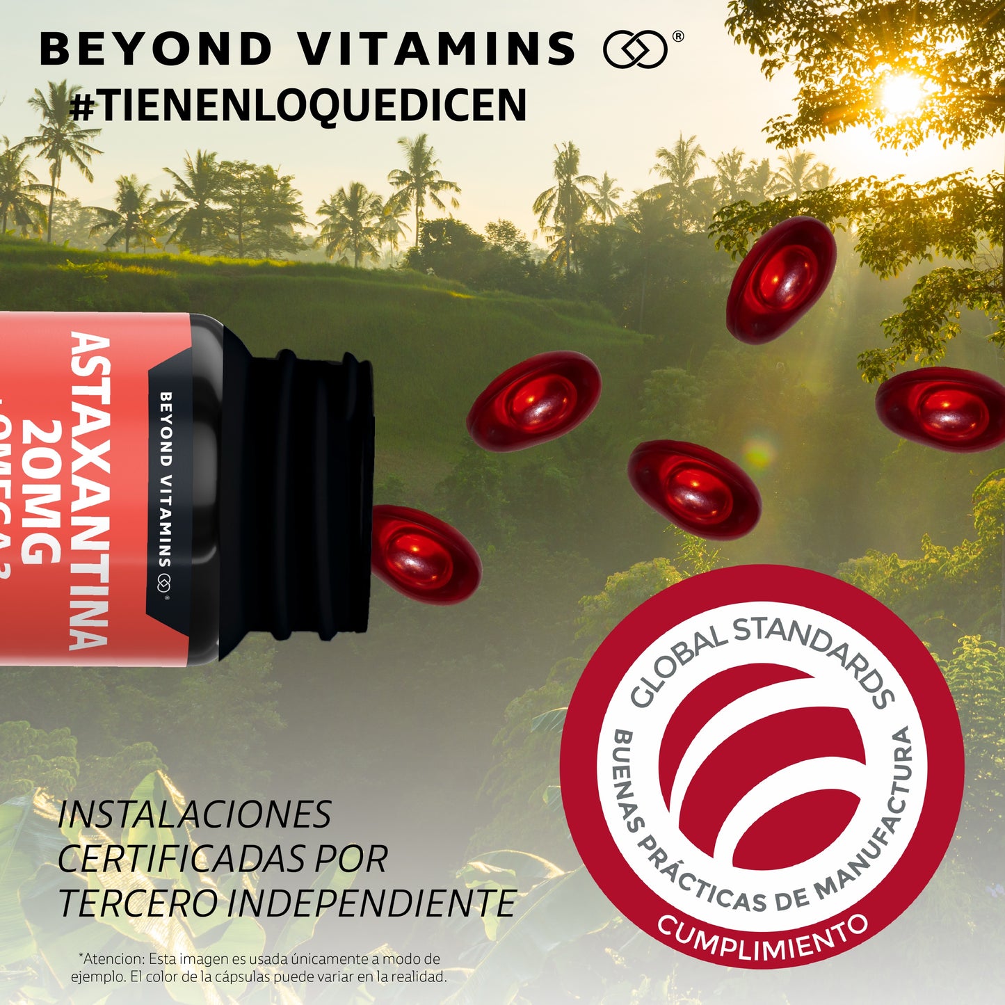 Astaxantina 20mg de Haematococcus pluvialis + Omega 3 EPA/DHA | 60 Cápsulas