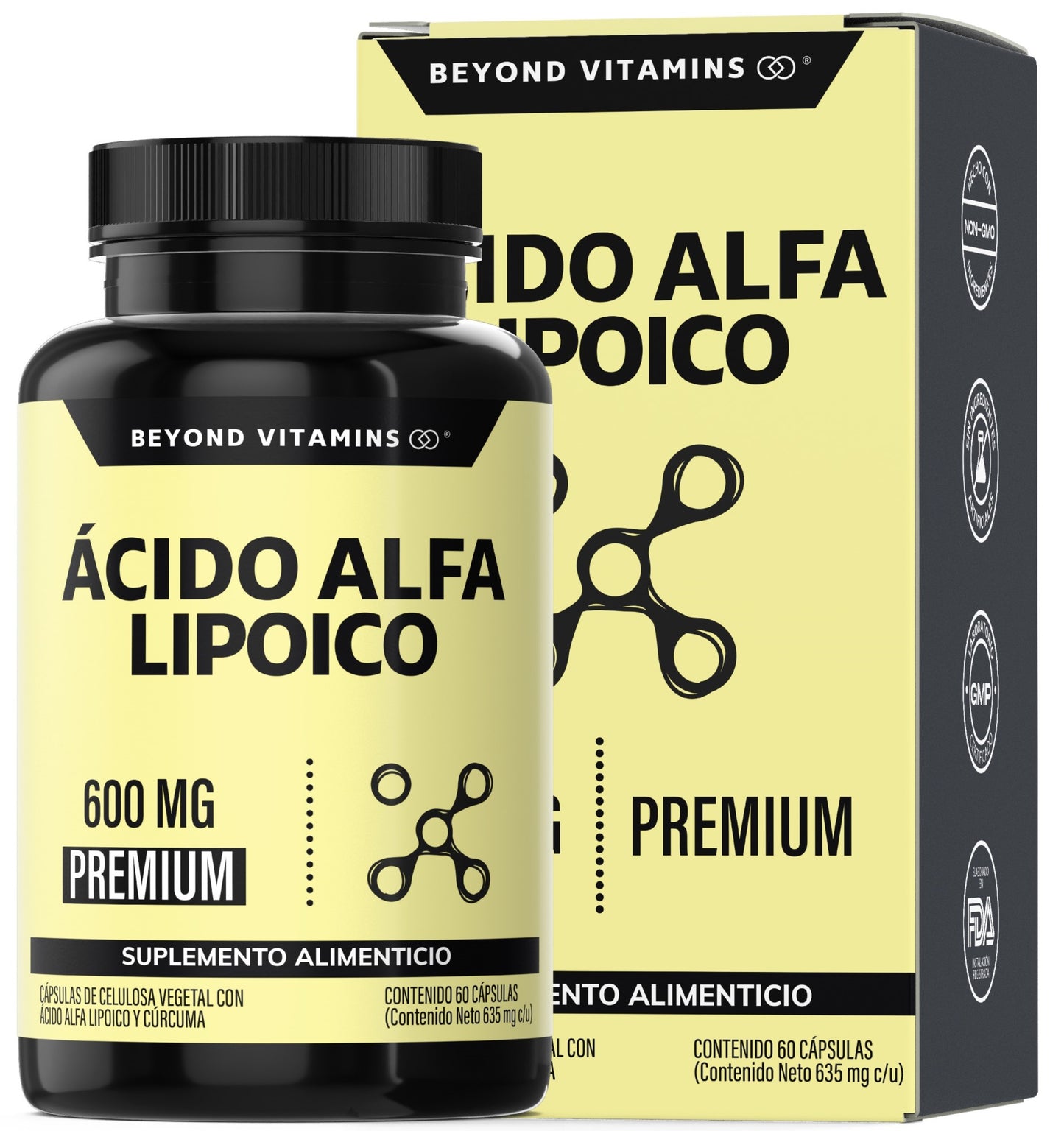 Ácido Alfa Lipoico 600mg - 60 Cápsulas