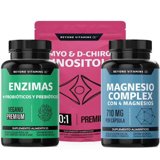 BV Kit Trio: Enzimas + Magnesio + Inositol