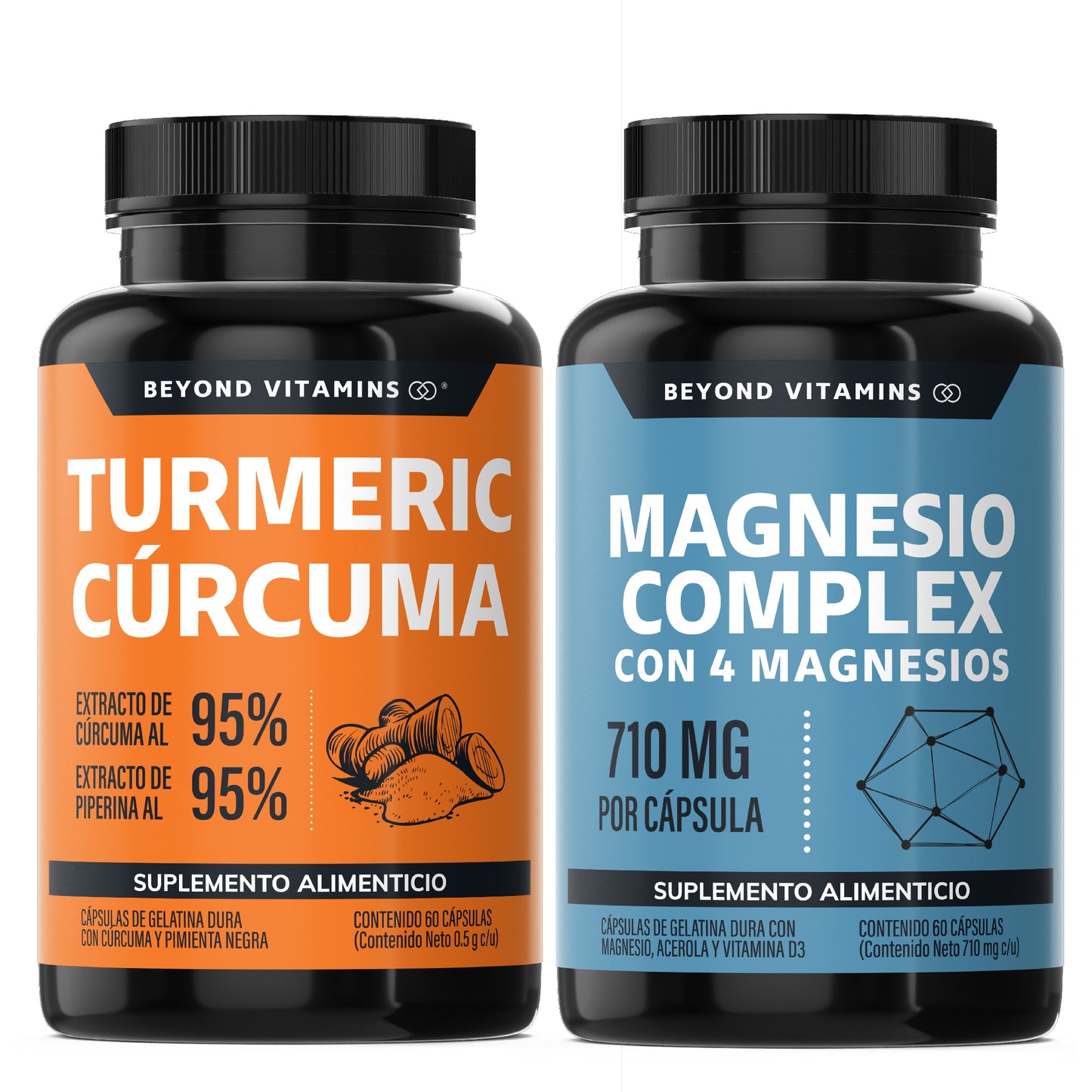 BV - Kit Day & Night - Turmeric 150 + Magnesio Complex 180