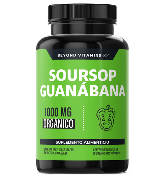Soursop Guanábana 1000MG | Orgánico - 180 cápsulas