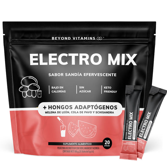 Electro Mix | Con Hongos Adaptógenos (Melena de León, cola de pavo y schisandra) - 20 sticks - Sabor Sandia