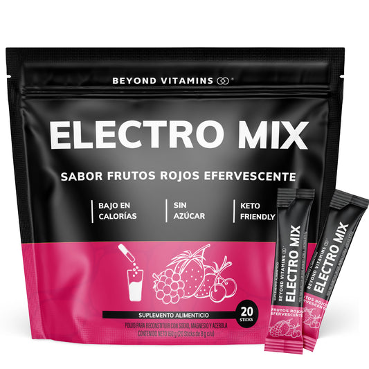 Electro Mix | Efervescente - 20 Sticks - Sabor Frutos Rojos