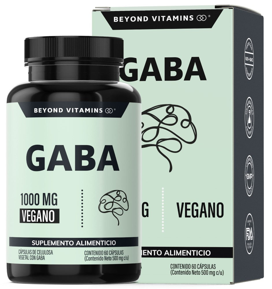GABA 1000mg | 60 Cápsulas – Beyond Vitamins