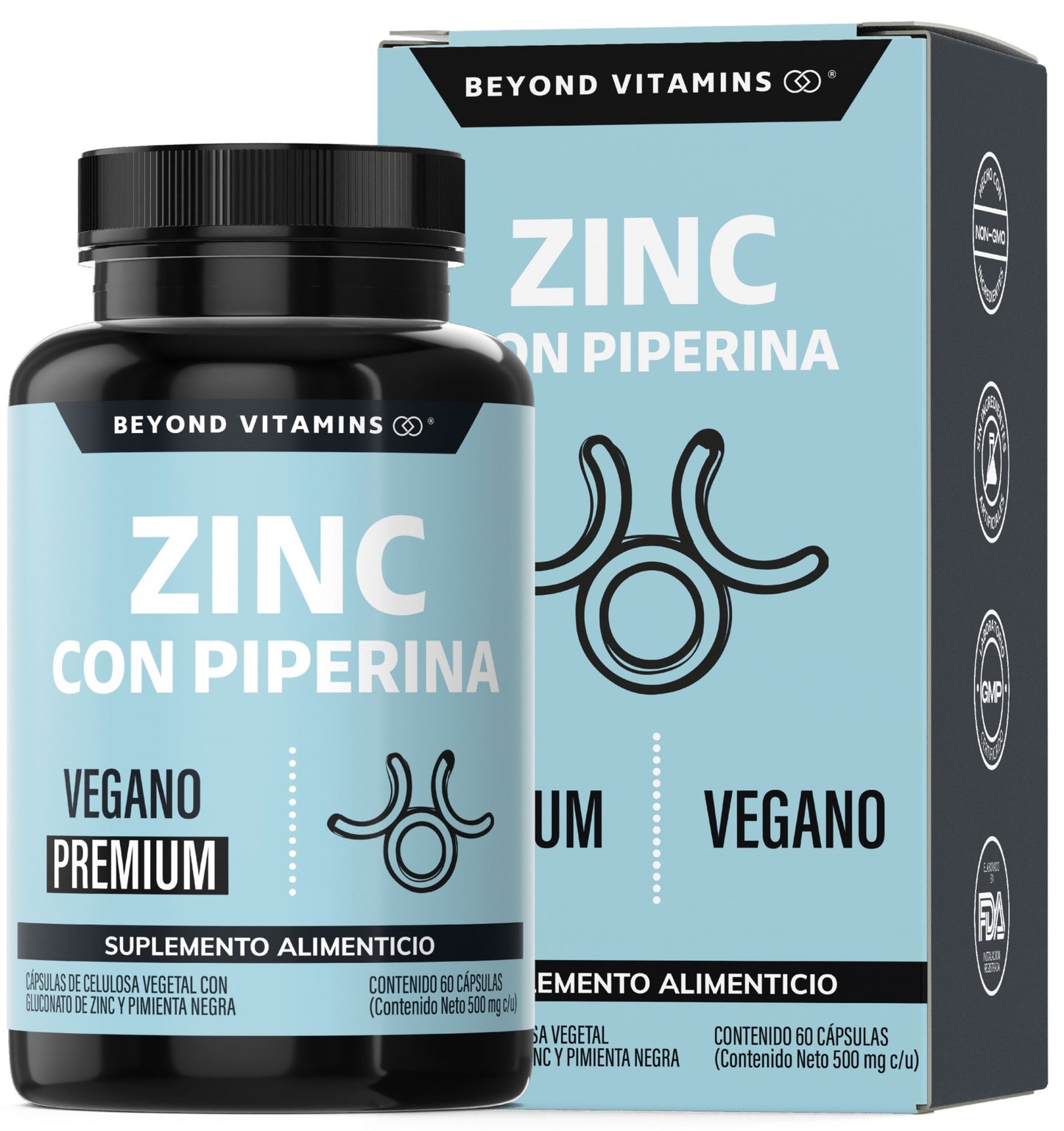 Zinc con Piperina