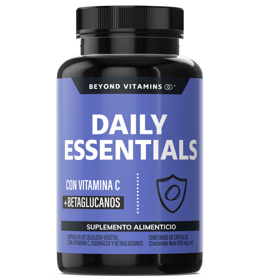 Daily Essentials | Con vitamina C + Betaglucanos - 180 cápsulas