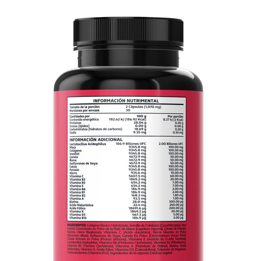 WOMEN40+ | Con Biotina y colágeno + Inositol - 60 cápsulas